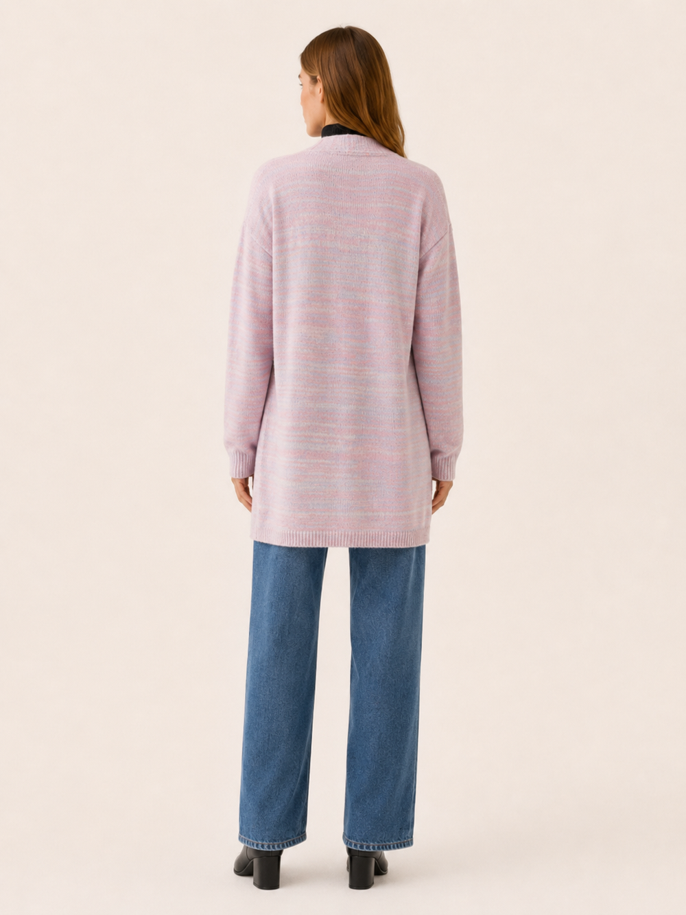 Zevira™ | Softly Striped Longline Cardigan