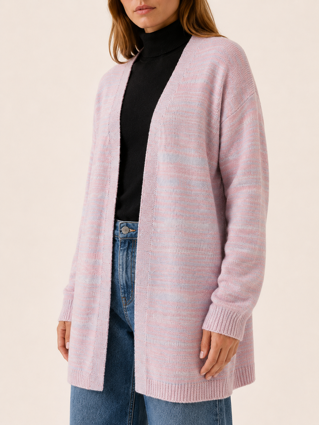 Zevira™ | Softly Striped Longline Cardigan