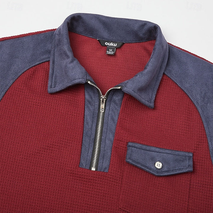 Archer™ | Men's Quarter-Zip Elbow-Patch Pullover Sweater