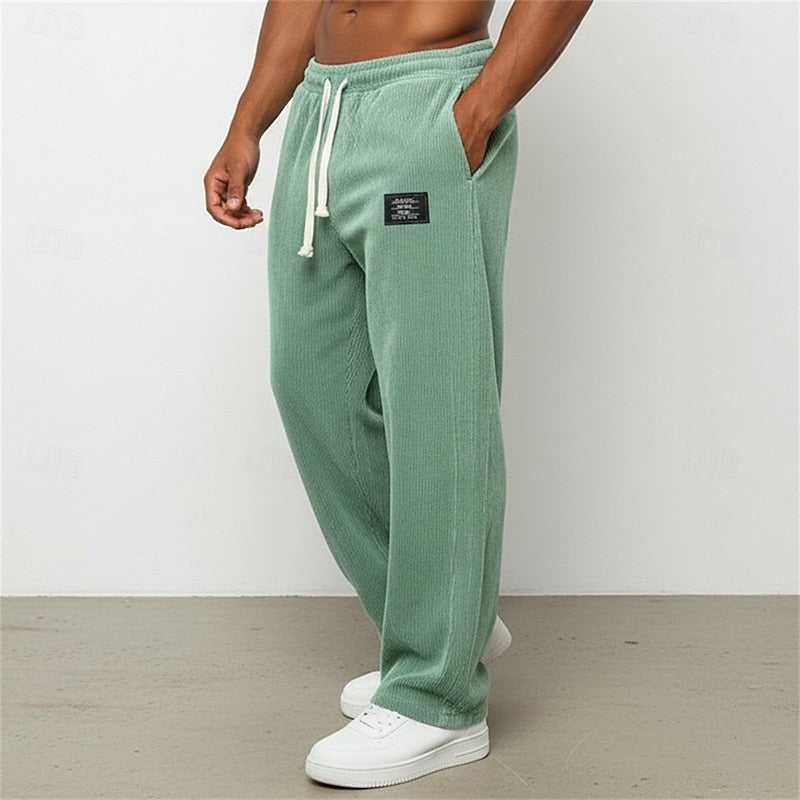 Alden™ | Men's Relaxed Straight Leg Pants with Drawstring Waist
