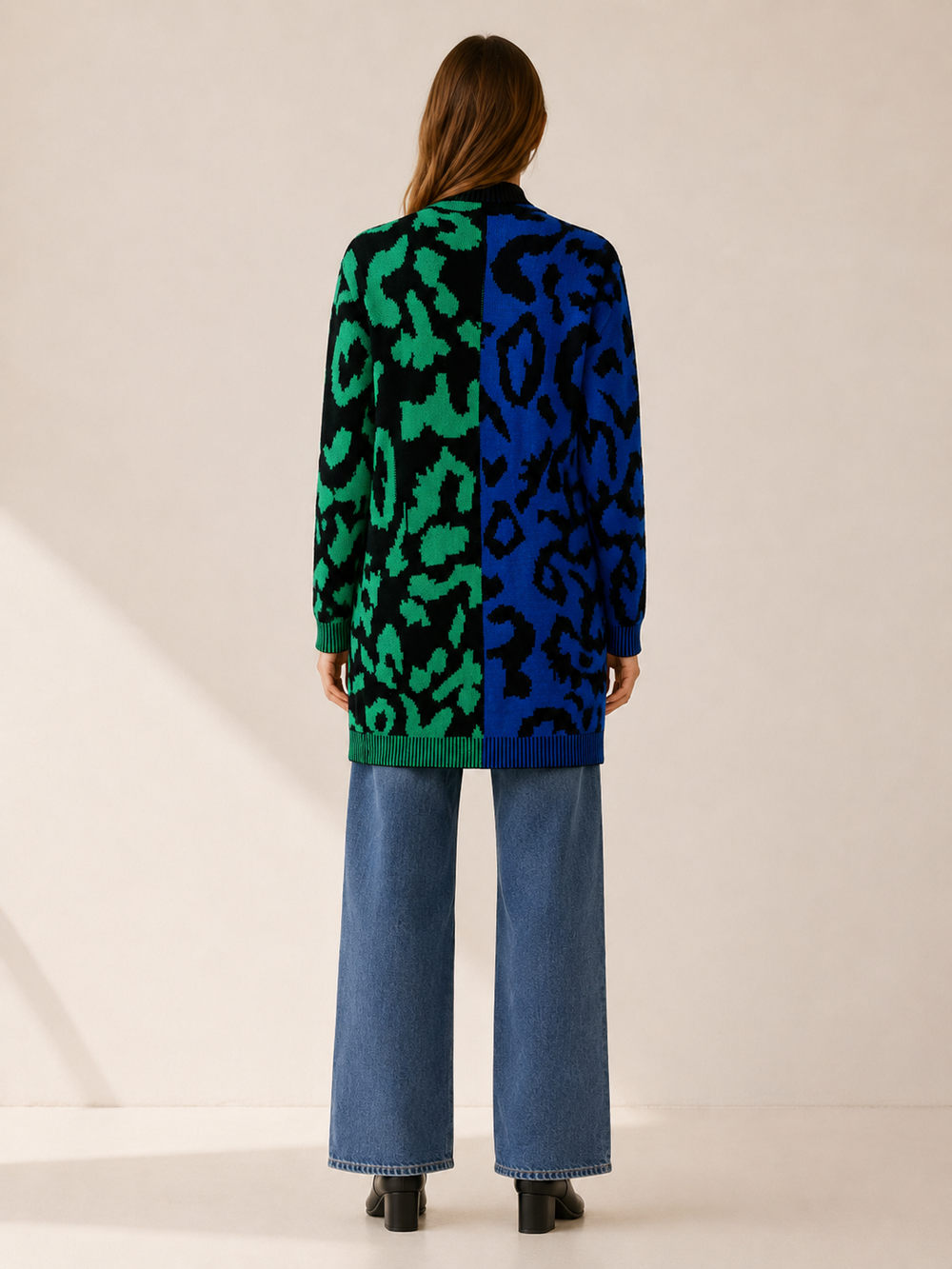 Zuleika™ | Leopard Print Button-Front Cardigan